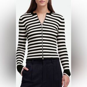 ❤️Madewell Black and White Striped Sweater